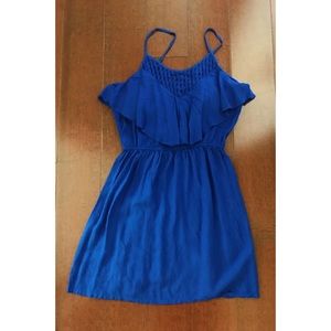 royal blue cotton summer dress